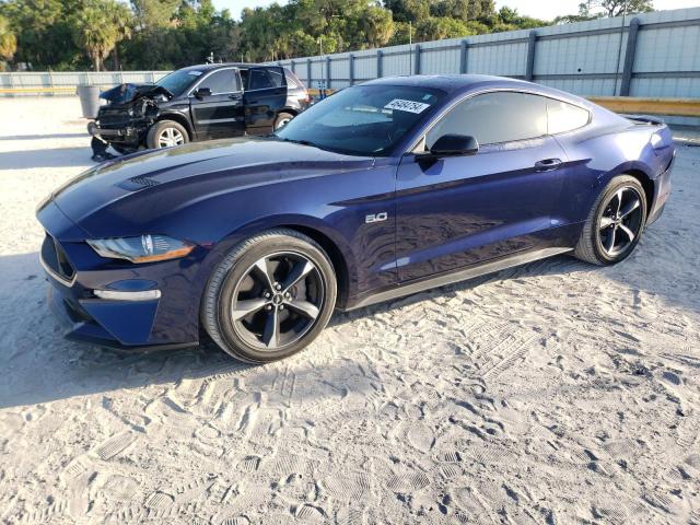 1FA6P8CFXJ5179131 - 2018 FORD MUSTANG GT BLUE photo 1