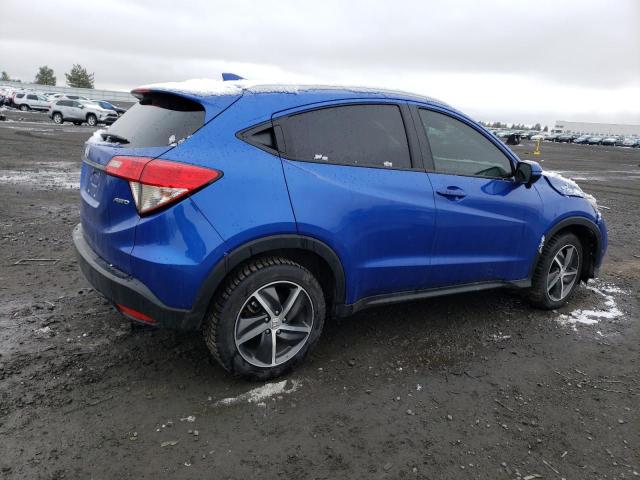 3CZRU6H72NM712797 - 2022 HONDA HR-V EXL BLUE photo 3