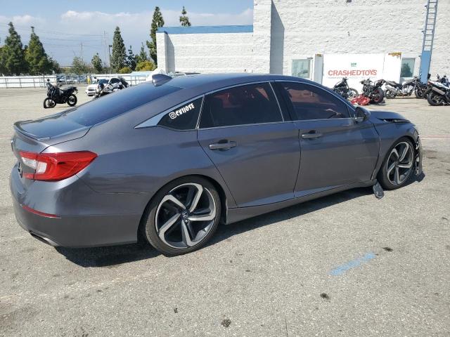 1HGCV1F39JA200829 - 2018 HONDA ACCORD SPORT GRAY photo 3