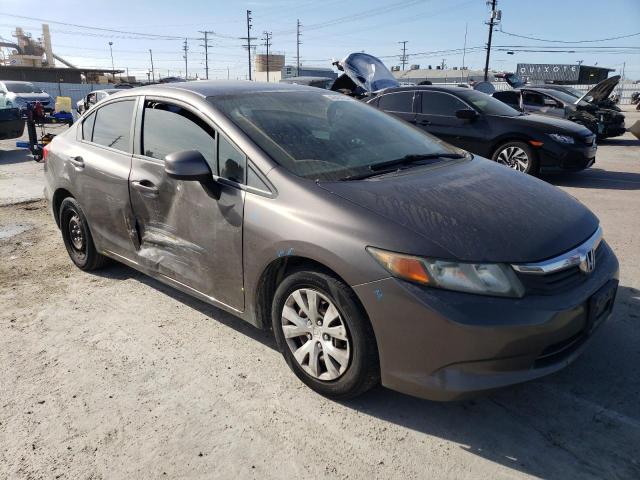 19XFB2F57CE326814 - 2012 HONDA CIVIC LX GRAY photo 4