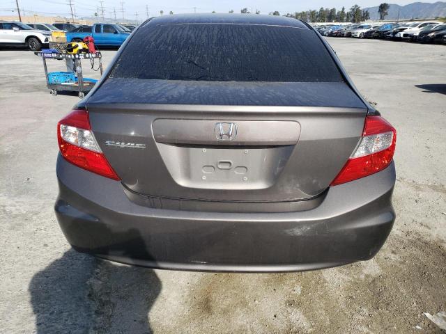 19XFB2F57CE326814 - 2012 HONDA CIVIC LX GRAY photo 6