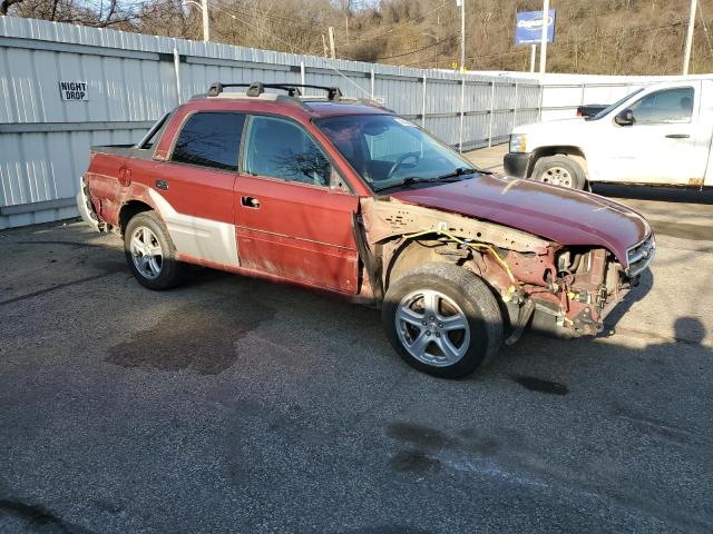 4S4BT62C747100373 - 2004 SUBARU BAJA SPORT MAROON photo 4