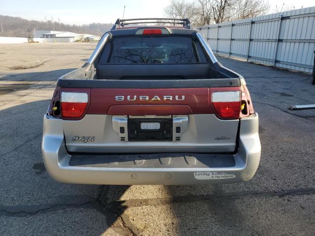 4S4BT62C747100373 - 2004 SUBARU BAJA SPORT MAROON photo 6