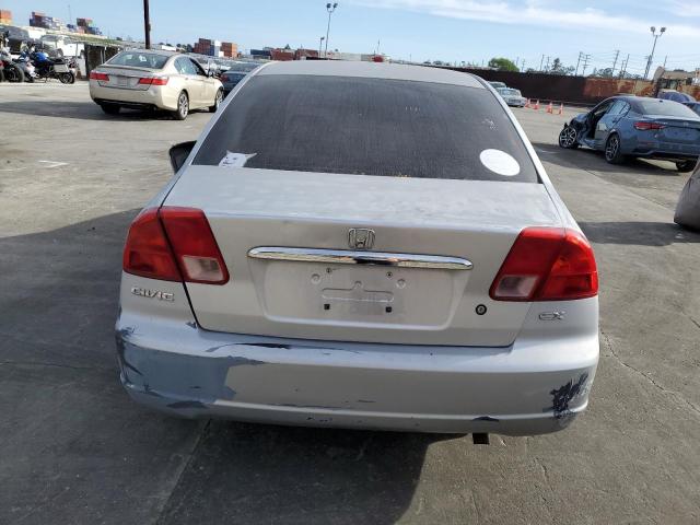 JHMES26732S001438 - 2002 HONDA CIVIC EX SILVER photo 6