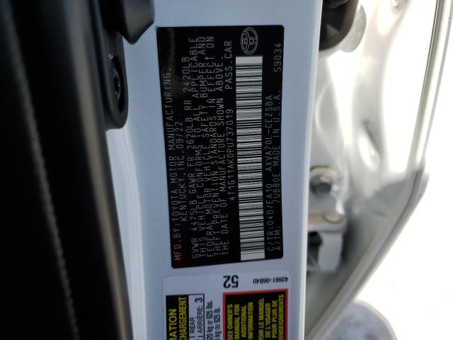 4T1G11AK0PU737019 - 2023 TOYOTA CAMRY SE NIGHT SHADE WHITE photo 12