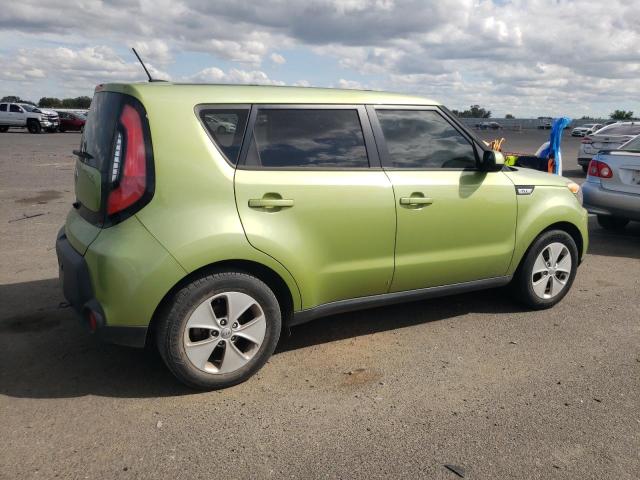 KNDJN2A26F7808158 - 2015 KIA SOUL GREEN photo 3