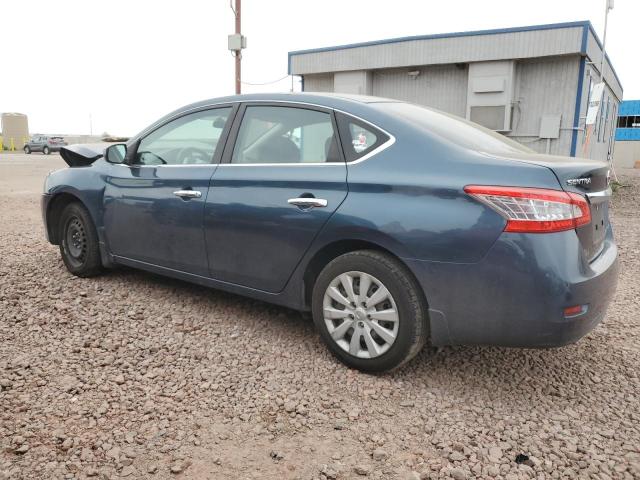 3N1AB7AP4EY283540 - 2014 NISSAN SENTRA S BLUE photo 2