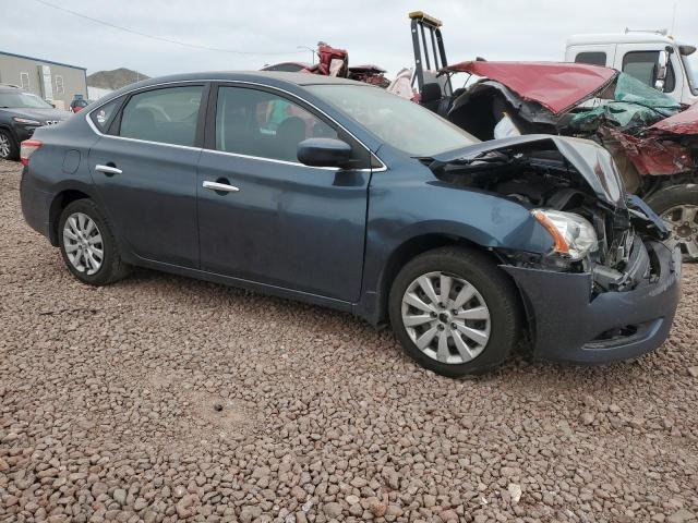 3N1AB7AP4EY283540 - 2014 NISSAN SENTRA S BLUE photo 4