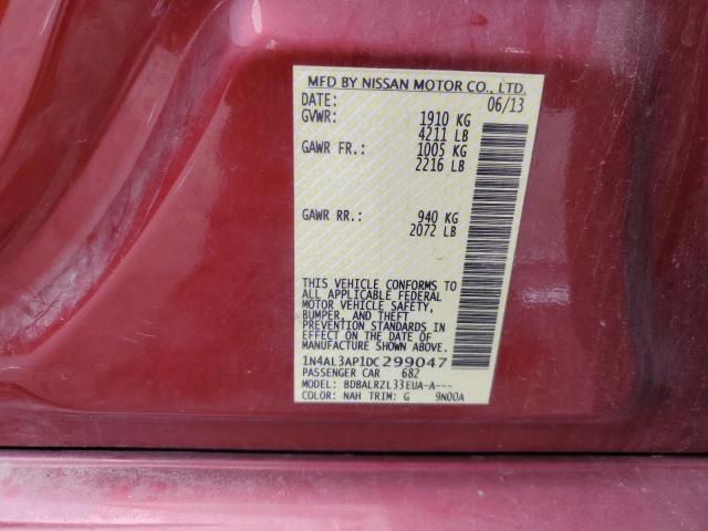 1N4AL3AP1DC299047 - 2013 NISSAN ALTIMA 2.5 RED photo 12