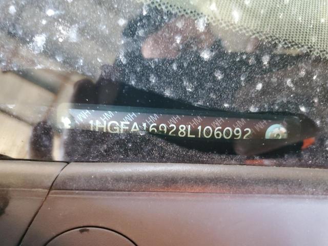 1HGFA16928L106092 - 2008 HONDA CIVIC EXL ოქროსფერი ფოტო 12