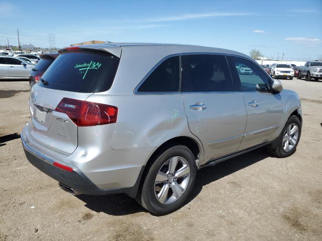 2HNYD2H36CH524975 - 2012 ACURA MDX TECHNOLOGY SILVER photo 3