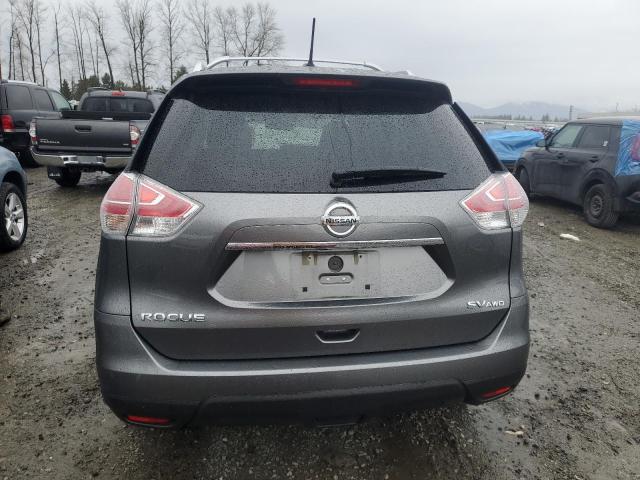 KNMAT2MV1FP503601 - 2015 NISSAN ROGUE S GRAY photo 6