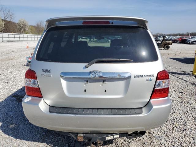 JTEDW21AX60001423 - 2006 TOYOTA HIGHLANDER HYBRID SILVER photo 6