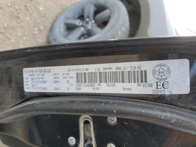 1C6RR7LT9JS230287 - 2018 RAM 1500 SLT შავი ფოტო 12