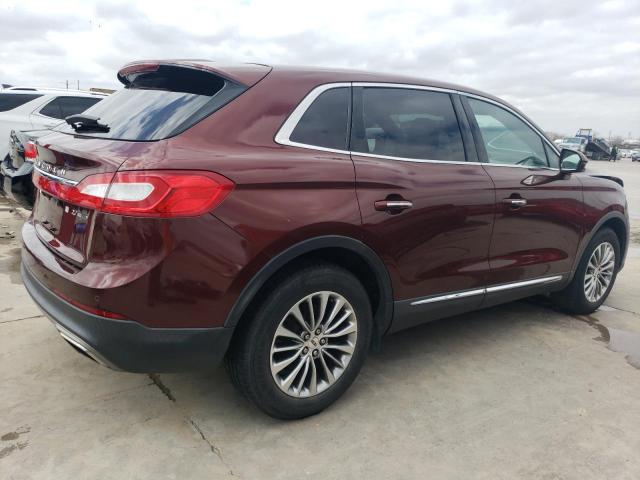 2LMTJ6KP7GBL88473 - 2016 LINCOLN MKX SELECT BURGUNDY photo 3