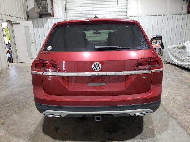 1V2DR2CA1KC550881 - 2019 VOLKSWAGEN ATLAS SE RED photo 6