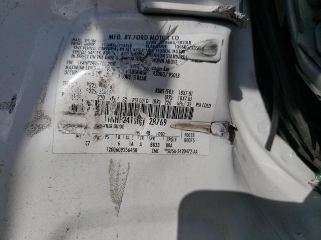 1FAHP24157G128769 - 2007 FORD FIVE HUNDR SEL WHITE photo 12