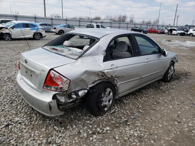 KNAFE221495603768 - 2009 KIA SPECTRA EX SILVER photo 3