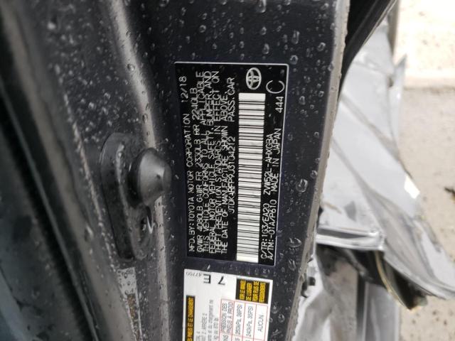 JTDKARFP9J3104212 - 2018 TOYOTA PRIUS PRIM 灰色 照片 10