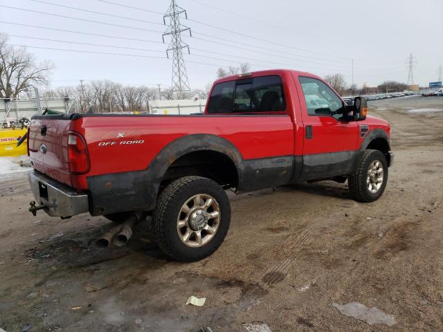 1FTWF31R58ED42467 - 2008 FORD F350 SRW SUPER DUTY RED photo 3