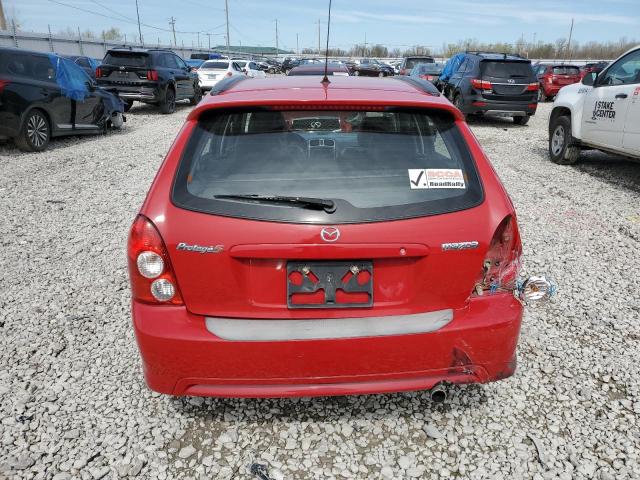 JM1BJ245431131406 - 2003 MAZDA PROTEGE PR5 RED photo 6