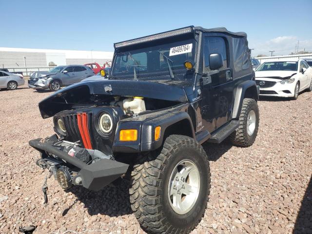 1J4FA49S26P778443 - 2006 JEEP WRANGLER / SPORT BLACK photo 1