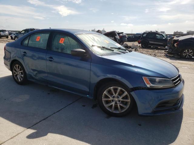 3VWD67AJ2GM249338 - 2016 VOLKSWAGEN JETTA SE BLUE photo 4