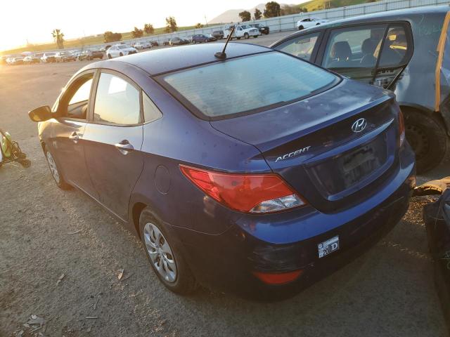 KMHCT4AE3GU108374 - 2016 HYUNDAI ACCENT SE BLUE photo 2