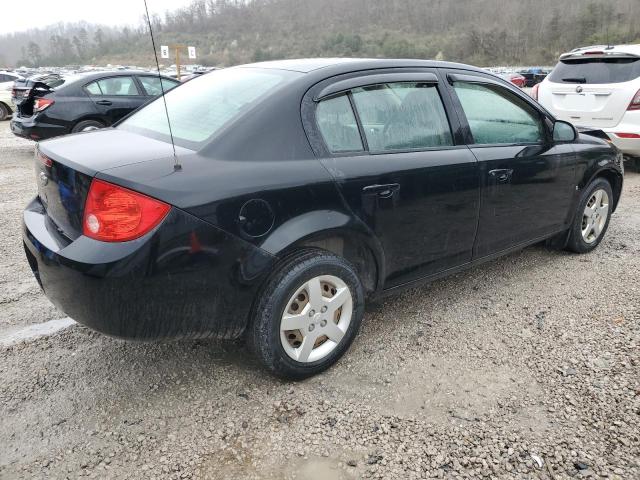 1G1AK58F687240217 - 2008 CHEVROLET COBALT LS BLACK photo 3