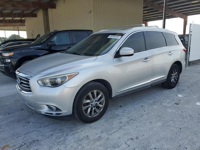5N1AL0MM1EC545392 - 2014 INFINITI QX60 GRAY photo 1