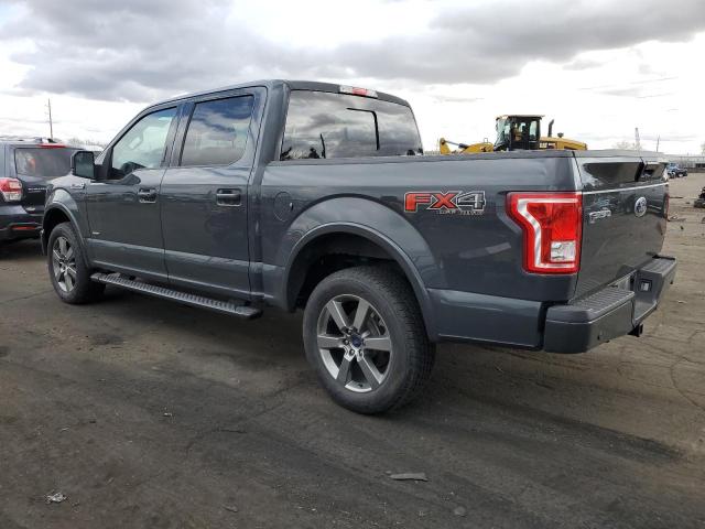 1FTEW1EG9GFA14633 - 2016 FORD F150 SUPERCREW GRAY photo 2