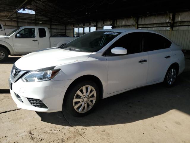 3N1AB7AP2KY345190 - 2019 NISSAN SENTRA S WHITE photo 1