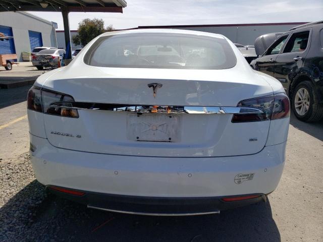 5YJSA1H18EFP33334 - 2014 TESLA MODEL S WHITE photo 6