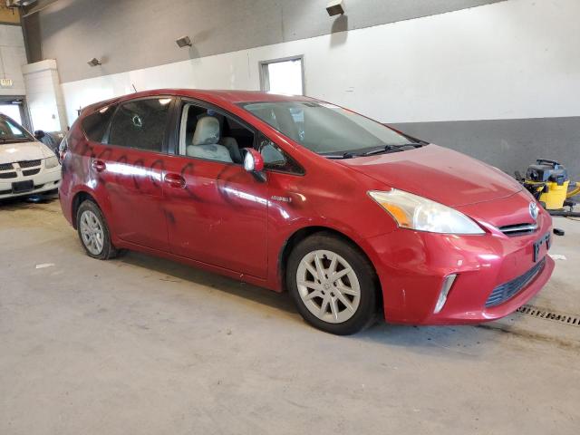 JTDZN3EU4C3018672 - 2012 TOYOTA PRIUS V RED photo 4