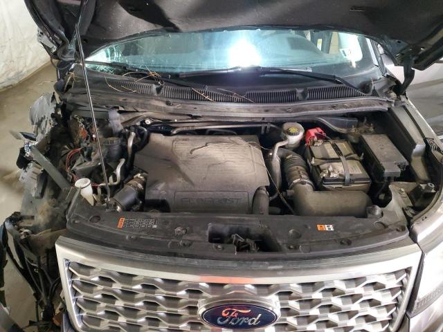 1FM5K8HT4HGC83613 - 2017 FORD EXPLORER PLATINUM GRAY photo 12