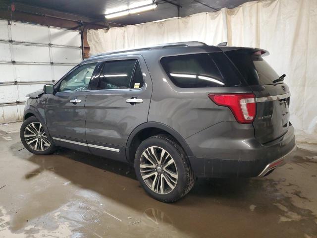 1FM5K8HT4HGC83613 - 2017 FORD EXPLORER PLATINUM GRAY photo 2