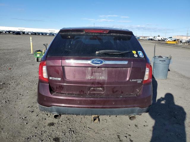 2FMDK4KC0BBA53952 - 2011 FORD EDGE LIMITED BURGUNDY photo 6