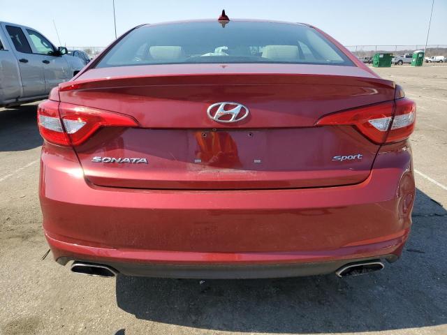 5NPE34AF3GH352056 - 2016 HYUNDAI SONATA SPORT RED photo 6