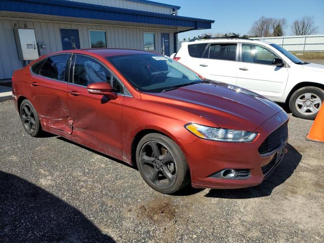 3FA6P0HD4ER378235 - 2014 FORD FUSION SE ORANGE photo 4