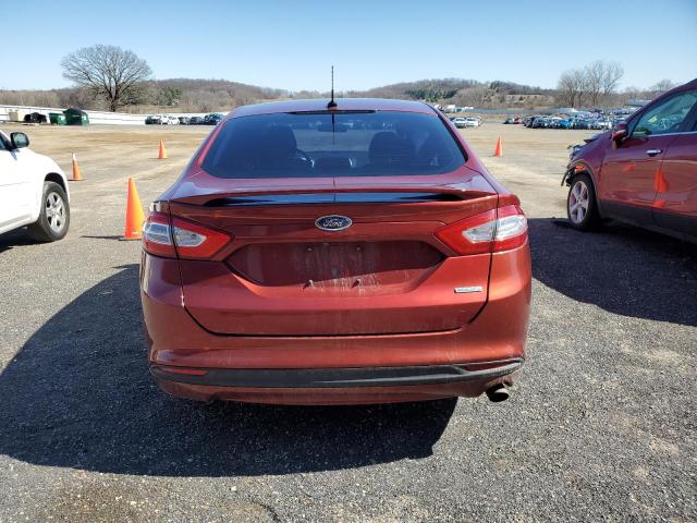 3FA6P0HD4ER378235 - 2014 FORD FUSION SE ORANGE photo 6