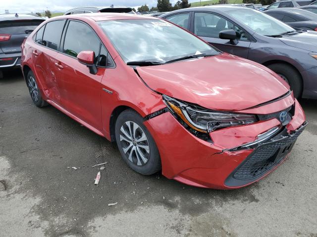 JTDEAMDE7MJ016504 - 2021 TOYOTA COROLLA LE RED photo 4