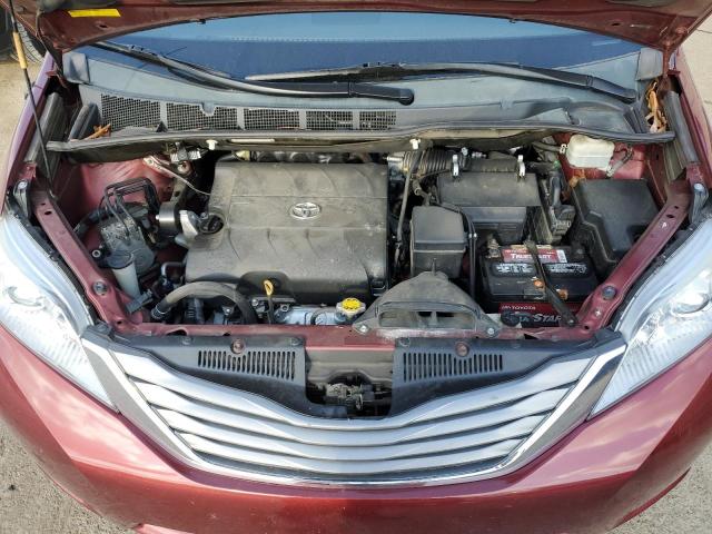 5TDYK3DC3ES413554 - 2014 TOYOTA SIENNA XLE BURGUNDY photo 12