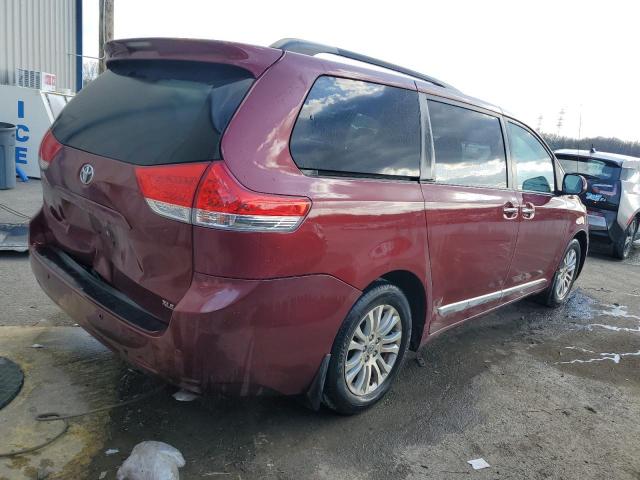 5TDYK3DC3ES413554 - 2014 TOYOTA SIENNA XLE BURGUNDY photo 3