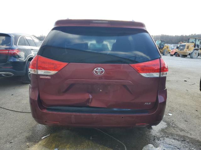 5TDYK3DC3ES413554 - 2014 TOYOTA SIENNA XLE BURGUNDY photo 6