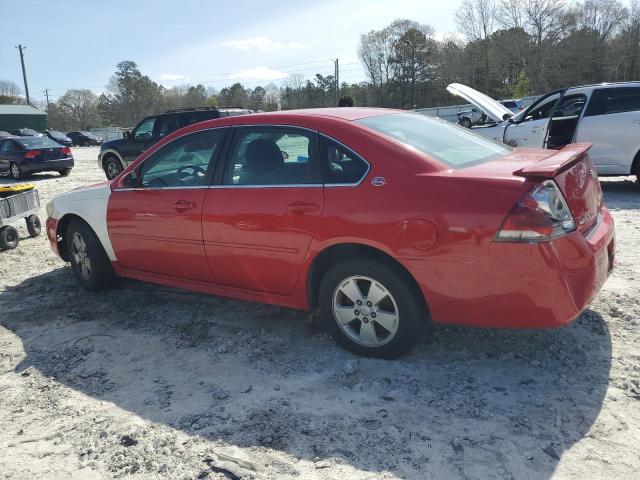 2G1WT57K091139898 - 2009 CHEVROLET IMPALA 1LT RED photo 2