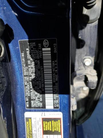 4T1BK1EB5DU024761 - 2013 TOYOTA AVALON BASE Көк фото 13