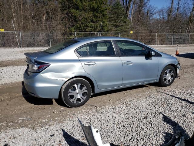 19XFB4F28DE000314 - 2013 HONDA CIVIC HYBRID SILVER photo 3