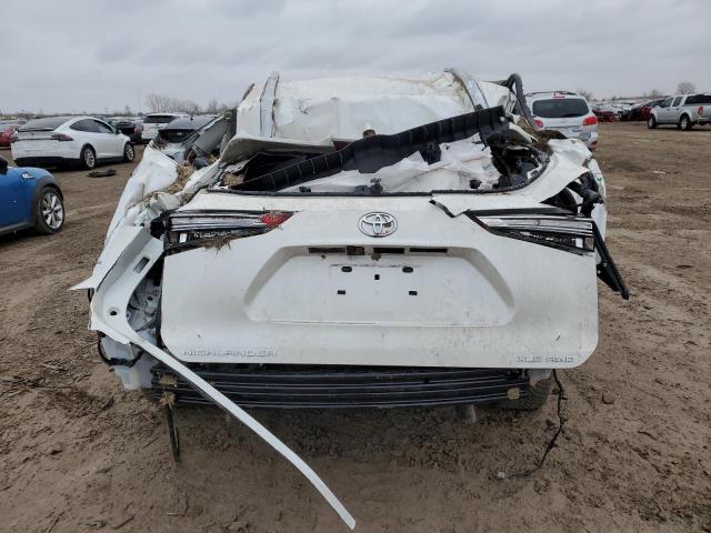 5TDGZRBH8MS134639 - 2021 TOYOTA HIGHLANDER XLE WHITE photo 6