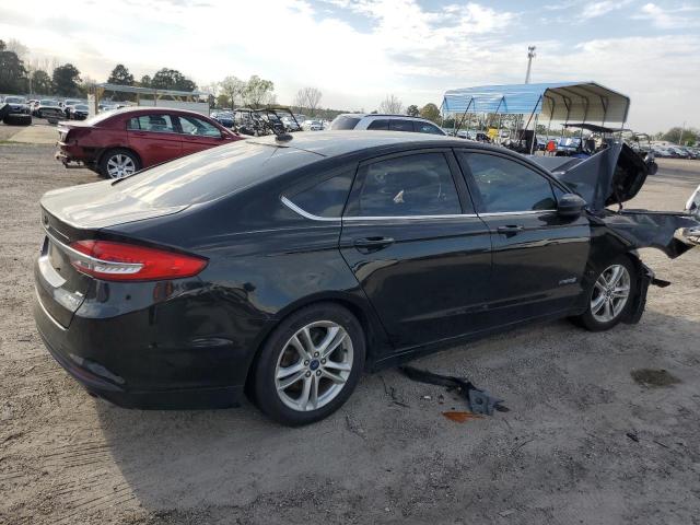 3FA6P0LUXJR243021 - 2018 FORD FUSION SE HYBRID BLACK photo 3