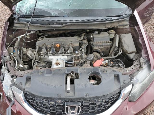 2HGFB2F85DH540301 - 2013 HONDA CIVIC EX BURGUNDY photo 11